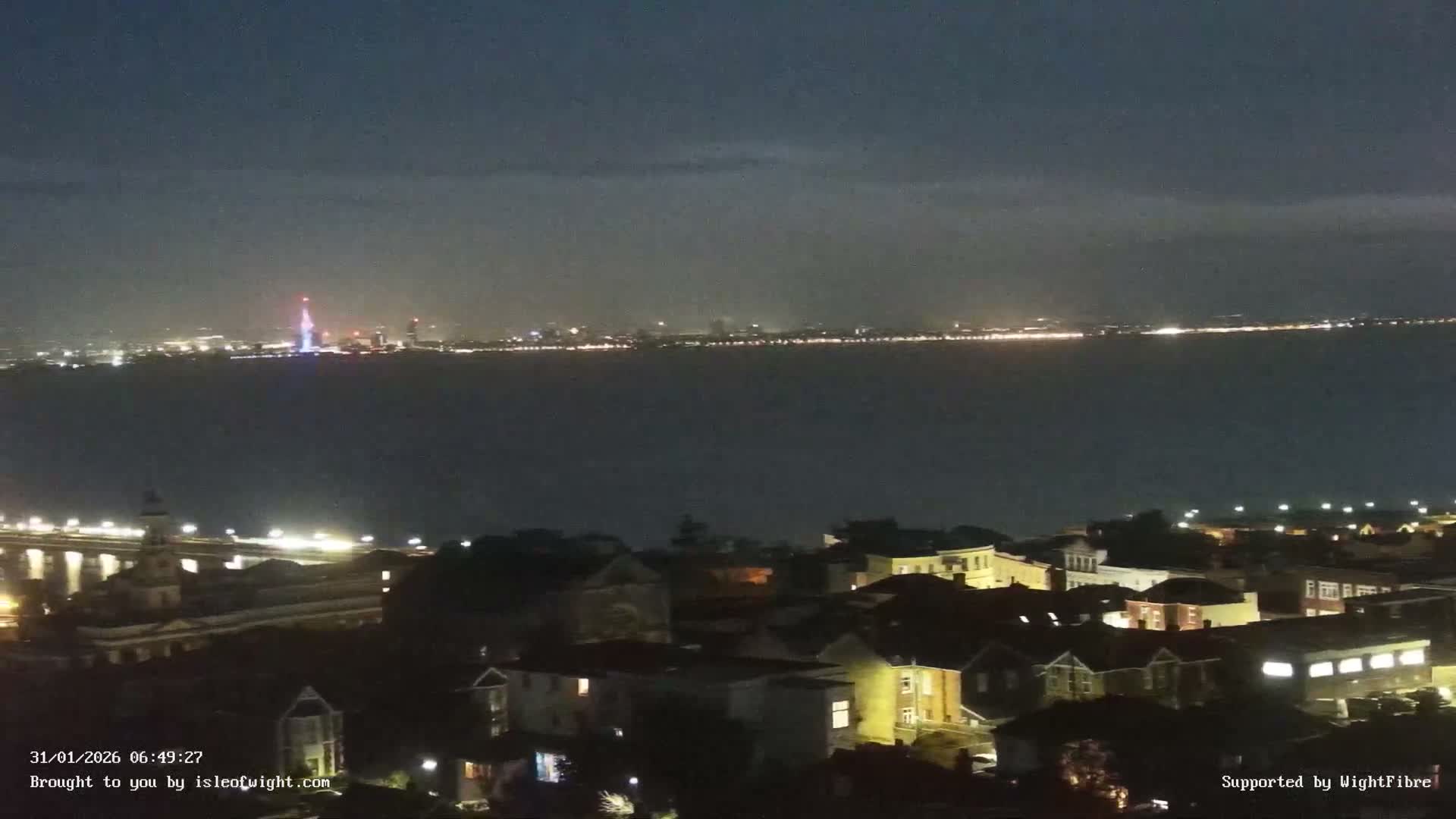 Portsmouth & Ryde City & The Solent Panaromic PTZ Live Cam - Ryde, Isle of Wight, South East, England, United Kingdom