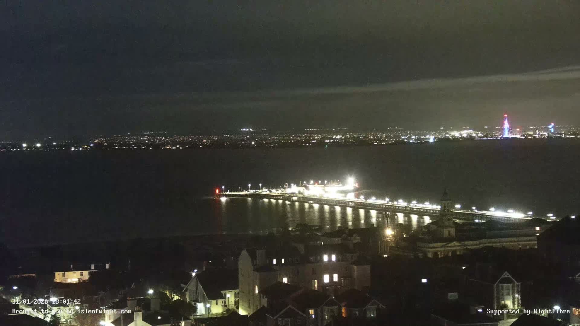 Portsmouth & Ryde City & The Solent Panaromic PTZ Live Cam - Ryde, Isle of Wight, South East, England, United Kingdom
