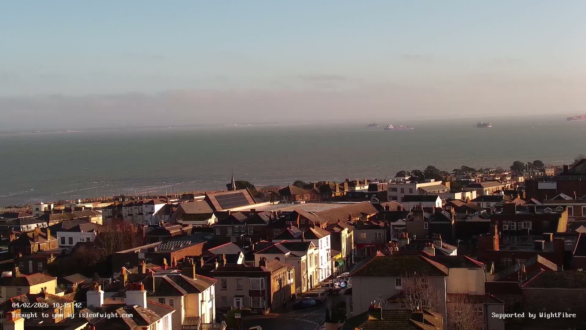 Portsmouth & Ryde City & The Solent Panaromic PTZ Live Cam - Ryde, Isle of Wight, South East, England, United Kingdom