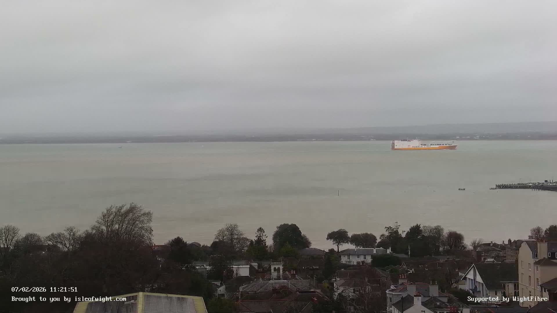 Portsmouth & Ryde City & The Solent Panaromic PTZ Live Cam - Ryde, Isle of Wight, South East, England, United Kingdom