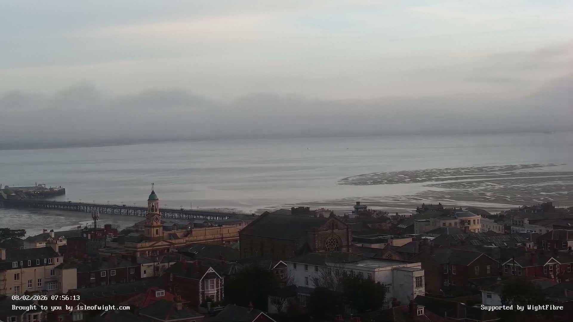 Portsmouth & Ryde City & The Solent Panaromic PTZ Live Cam - Ryde, Isle of Wight, South East, England, United Kingdom