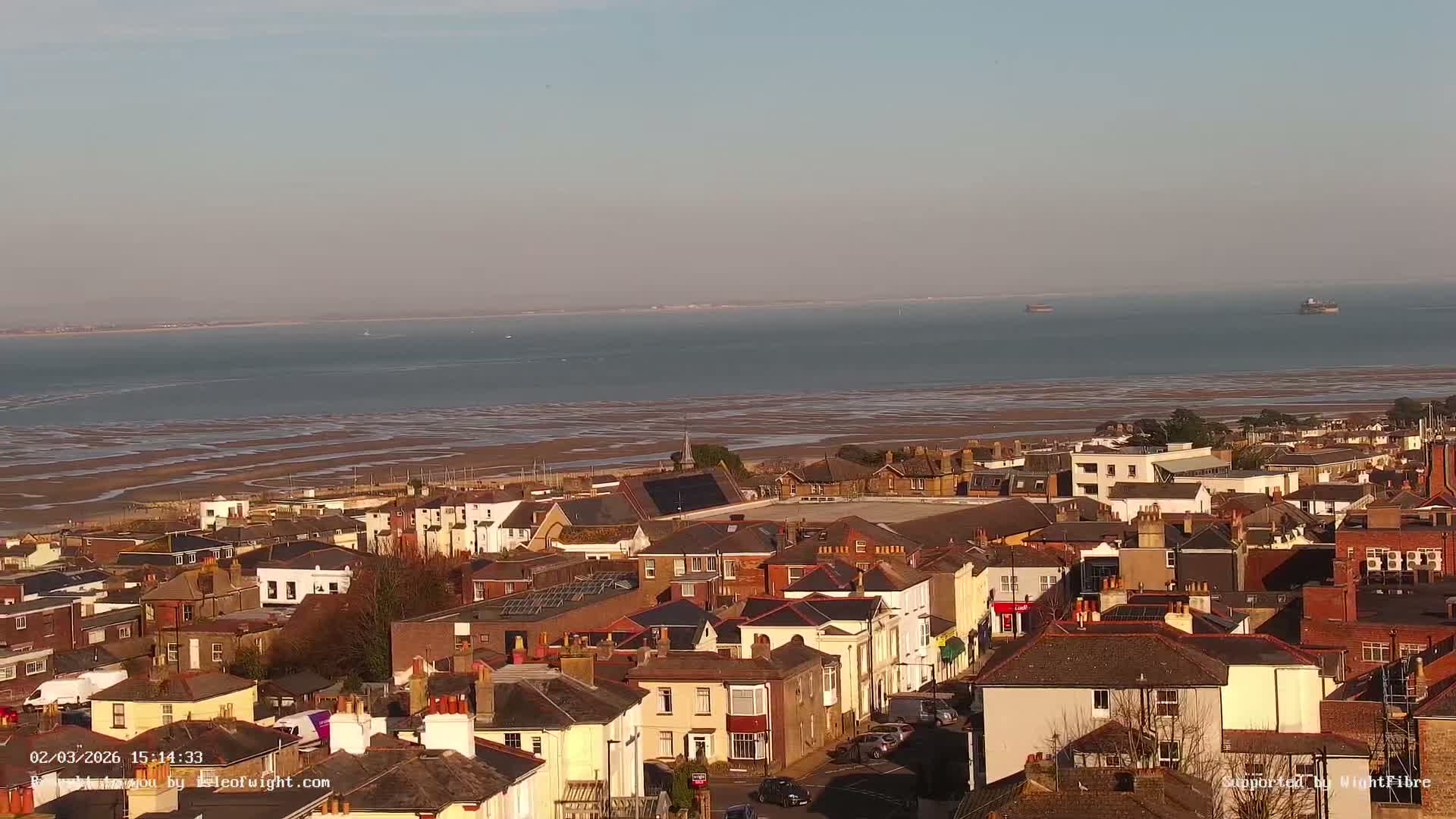 Portsmouth & Ryde City & The Solent Panaromic PTZ Live Cam - Ryde, Isle of Wight, South East, England, United Kingdom