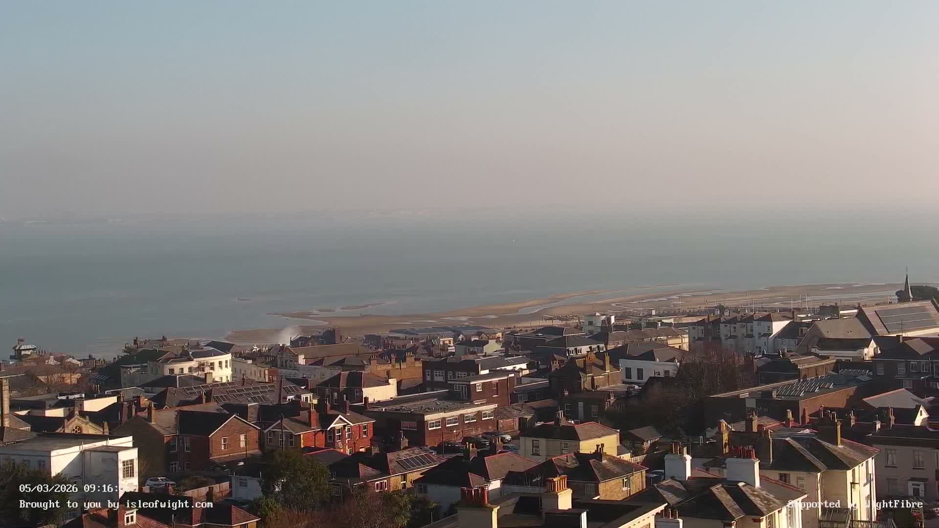 Portsmouth & Ryde City & The Solent Panaromic PTZ Live Cam - Ryde, Isle of Wight, South East, England, United Kingdom