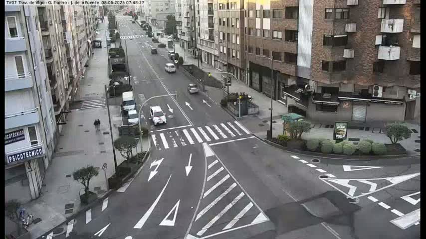 Vigo City - Jenaro de la Fuente Avenue Live Cam - Pontevedra, Galicia, Spain