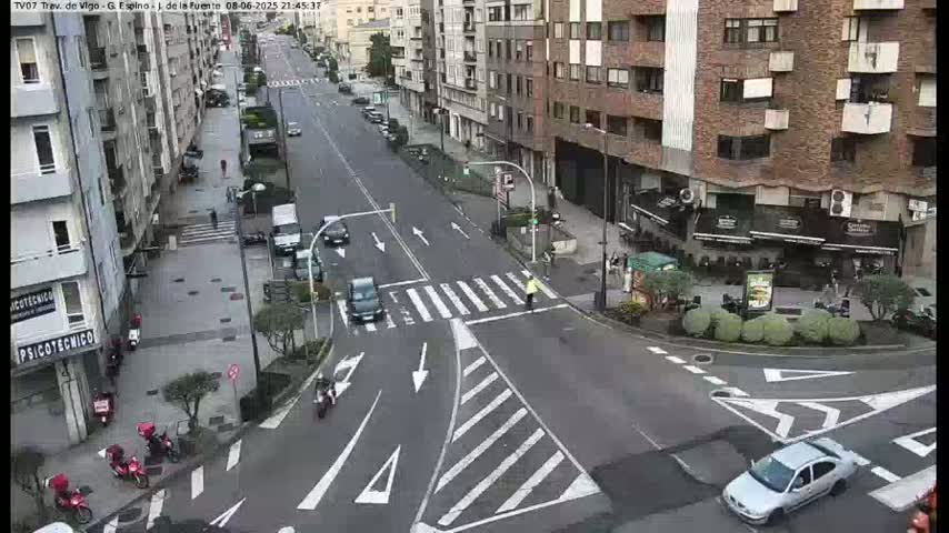 Vigo City - Jenaro de la Fuente Avenue Live Cam - Pontevedra, Galicia, Spain