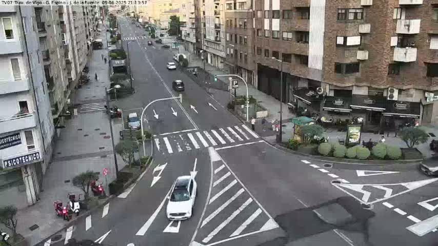 Vigo City - Jenaro de la Fuente Avenue Live Cam - Pontevedra, Galicia, Spain