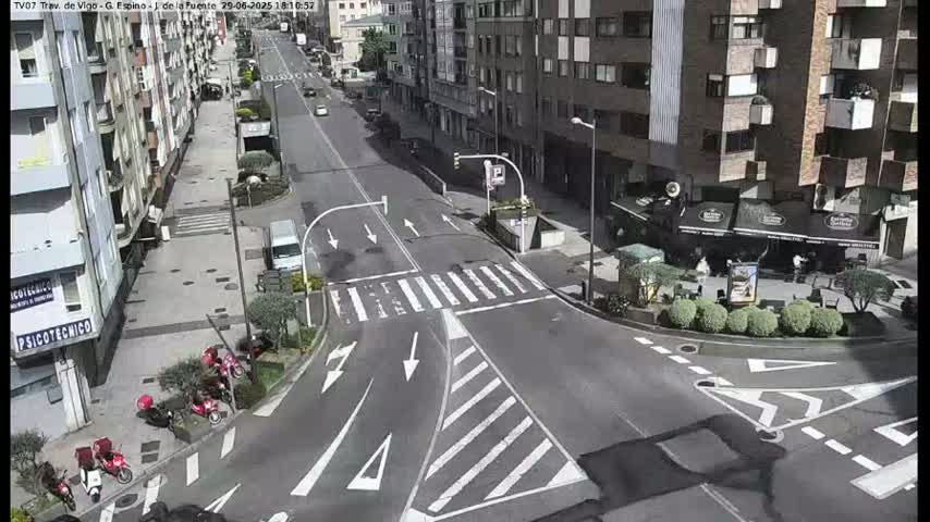 Vigo City - Jenaro de la Fuente Avenue Live Cam - Pontevedra, Galicia, Spain