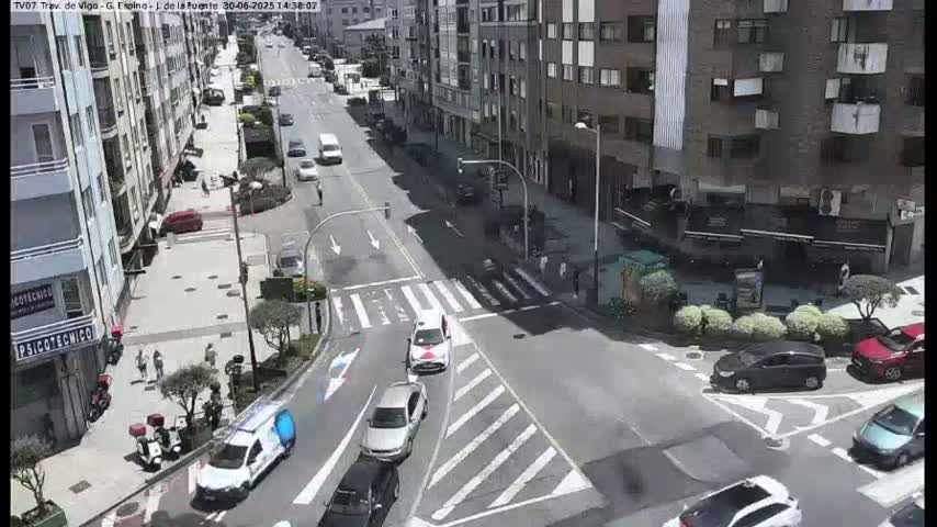 Vigo City - Jenaro de la Fuente Avenue Live Cam - Pontevedra, Galicia, Spain