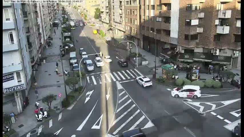 Vigo City - Jenaro de la Fuente Avenue Live Cam - Pontevedra, Galicia, Spain
