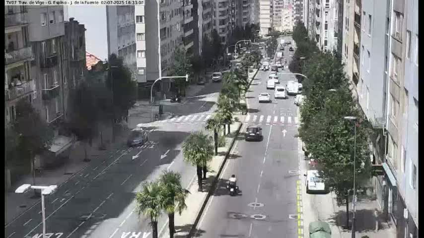 Vigo City - Jenaro de la Fuente Avenue Live Cam - Pontevedra, Galicia, Spain