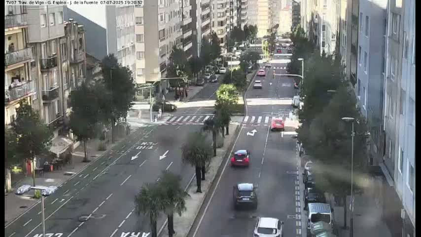 Vigo City - Jenaro de la Fuente Avenue Live Cam - Pontevedra, Galicia, Spain