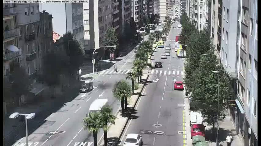 Vigo City - Jenaro de la Fuente Avenue Live Cam - Pontevedra, Galicia, Spain