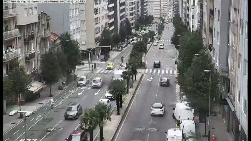 Vigo City - Jenaro de la Fuente Avenue Live Cam - Pontevedra, Galicia, Spain