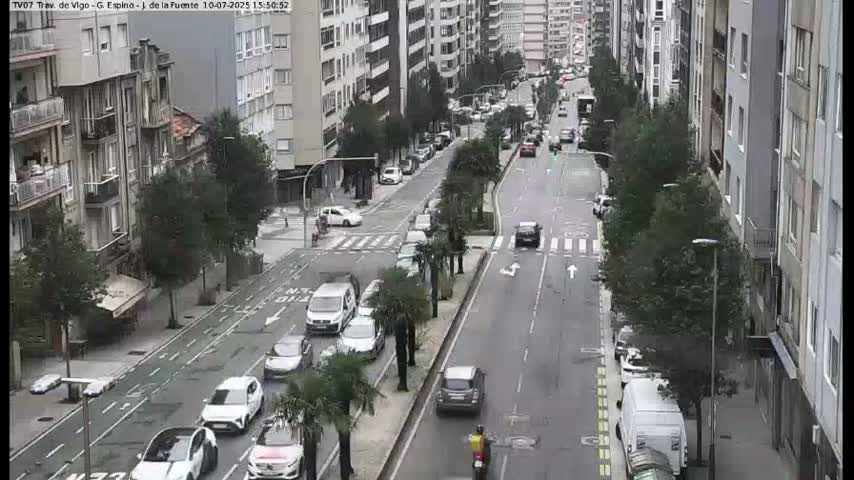 Vigo City - Jenaro de la Fuente Avenue Live Cam - Pontevedra, Galicia, Spain