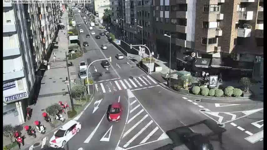 Vigo City - Jenaro de la Fuente Avenue Live Cam - Pontevedra, Galicia, Spain