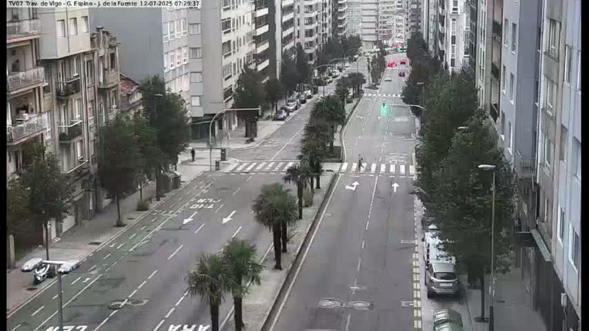 Vigo City - Jenaro de la Fuente Avenue Live Cam - Pontevedra, Galicia, Spain