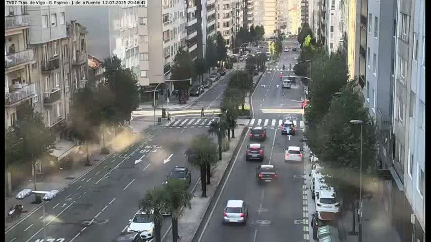 Vigo City - Jenaro de la Fuente Avenue Live Cam - Pontevedra, Galicia, Spain