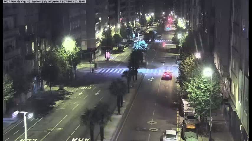 Vigo City - Jenaro de la Fuente Avenue Live Cam - Pontevedra, Galicia, Spain