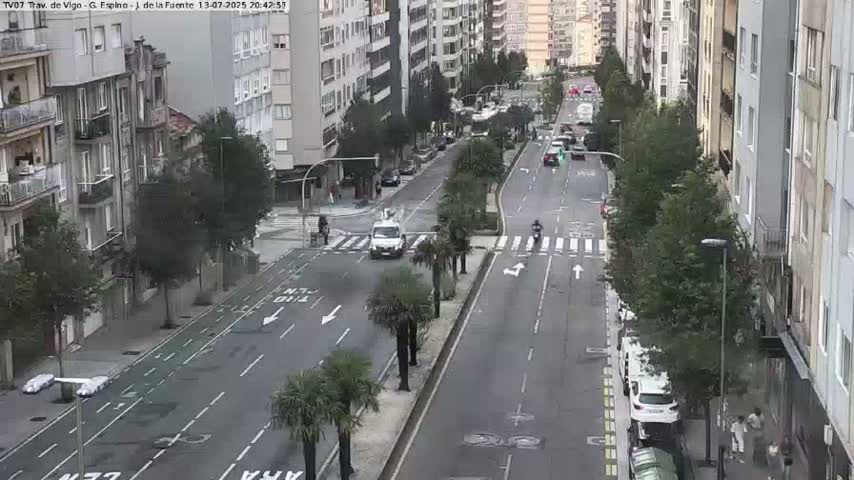 Vigo City - Jenaro de la Fuente Avenue Live Cam - Pontevedra, Galicia, Spain