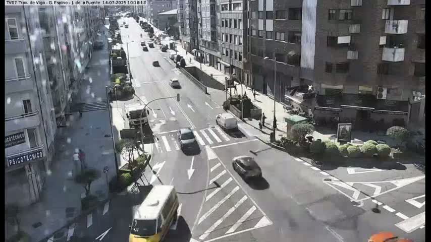 Vigo City - Jenaro de la Fuente Avenue Live Cam - Pontevedra, Galicia, Spain