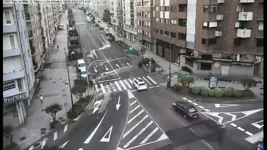 Vigo City - Jenaro de la Fuente Avenue Live Cam - Pontevedra, Galicia, Spain