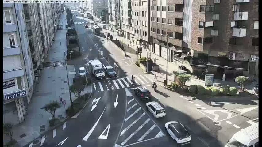 Vigo City - Jenaro de la Fuente Avenue Live Cam - Pontevedra, Galicia, Spain