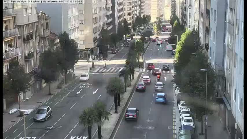 Vigo City - Jenaro de la Fuente Avenue Live Cam - Pontevedra, Galicia, Spain