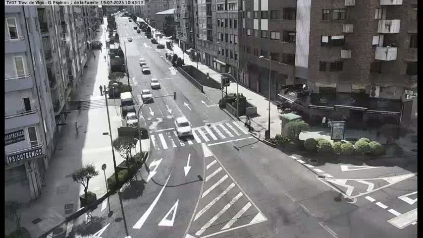 Vigo City - Jenaro de la Fuente Avenue Live Cam - Pontevedra, Galicia, Spain