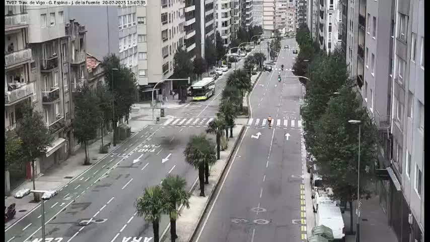 Vigo City - Jenaro de la Fuente Avenue Live Cam - Pontevedra, Galicia, Spain