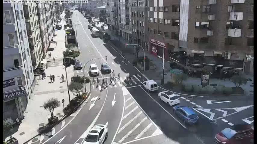 Vigo City - Jenaro de la Fuente Avenue Live Cam - Pontevedra, Galicia, Spain