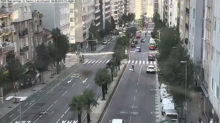 Vigo City - Jenaro de la Fuente Avenue Live Cam - Pontevedra, Galicia, Spain