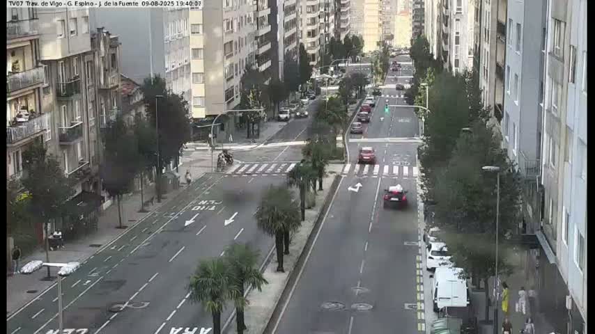 Vigo City - Jenaro de la Fuente Avenue Live Cam - Pontevedra, Galicia, Spain