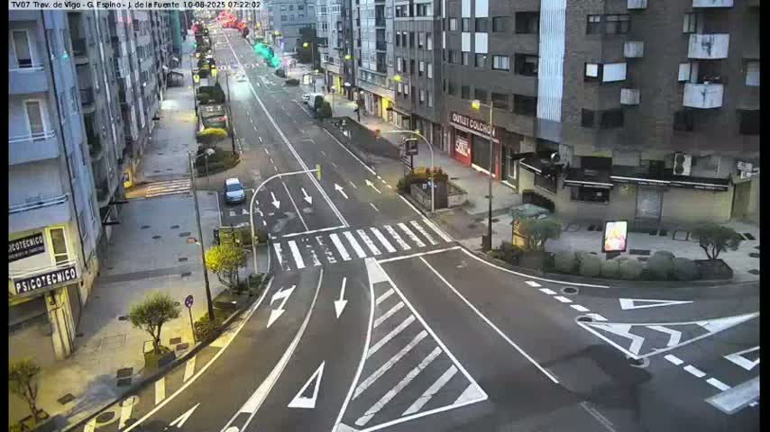 Vigo City - Jenaro de la Fuente Avenue Live Cam - Pontevedra, Galicia, Spain