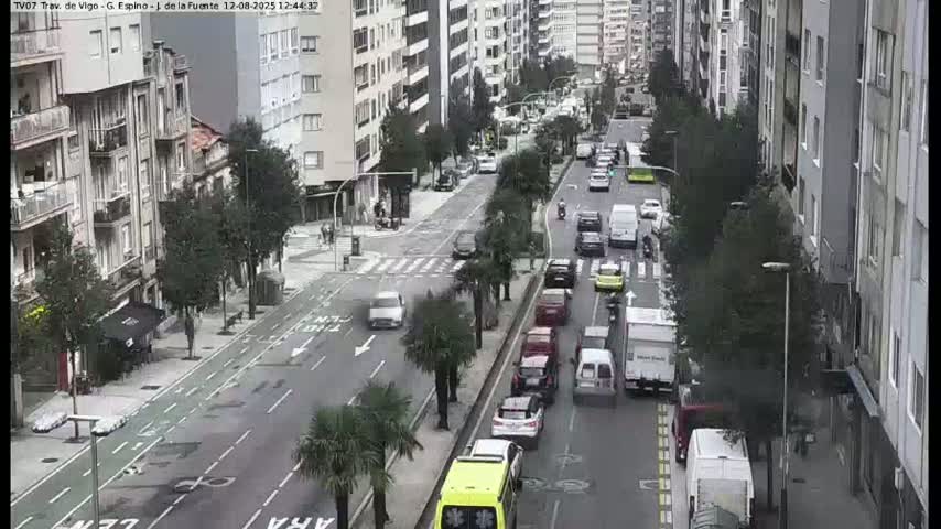 Vigo City - Jenaro de la Fuente Avenue Live Cam - Pontevedra, Galicia, Spain