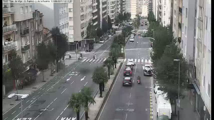 Vigo City - Jenaro de la Fuente Avenue Live Cam - Pontevedra, Galicia, Spain