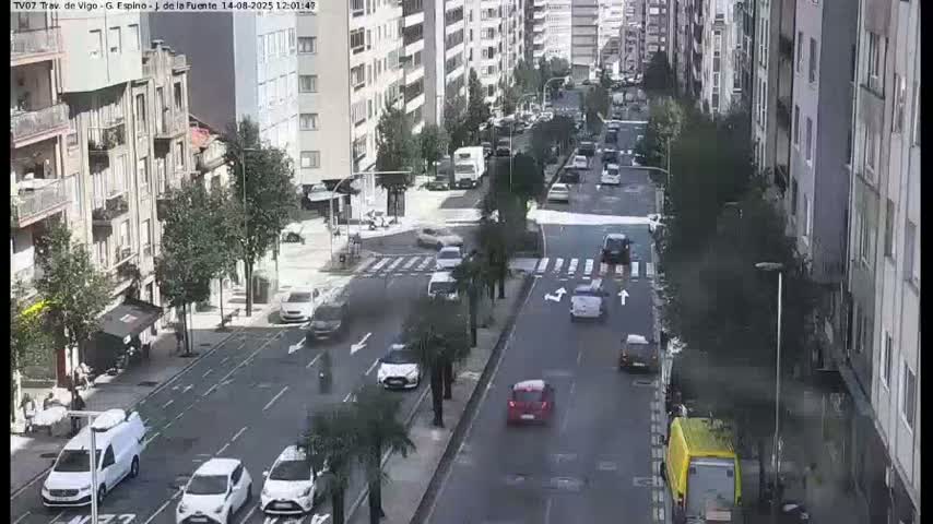 Vigo City - Jenaro de la Fuente Avenue Live Cam - Pontevedra, Galicia, Spain