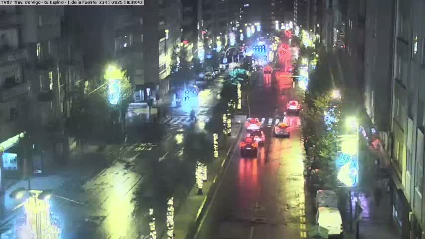 Vigo City - Jenaro de la Fuente Avenue Live Cam - Pontevedra, Galicia, Spain