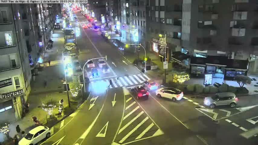 Vigo City - Jenaro de la Fuente Avenue Live Cam - Pontevedra, Galicia, Spain