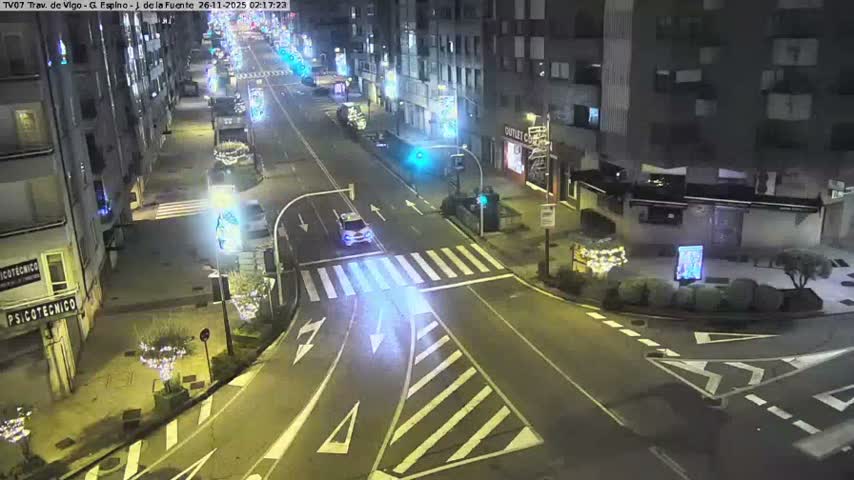 Vigo City - Jenaro de la Fuente Avenue Live Cam - Pontevedra, Galicia, Spain