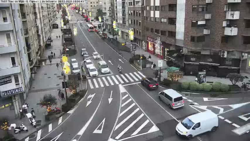 Vigo City - Jenaro de la Fuente Avenue Live Cam - Pontevedra, Galicia, Spain