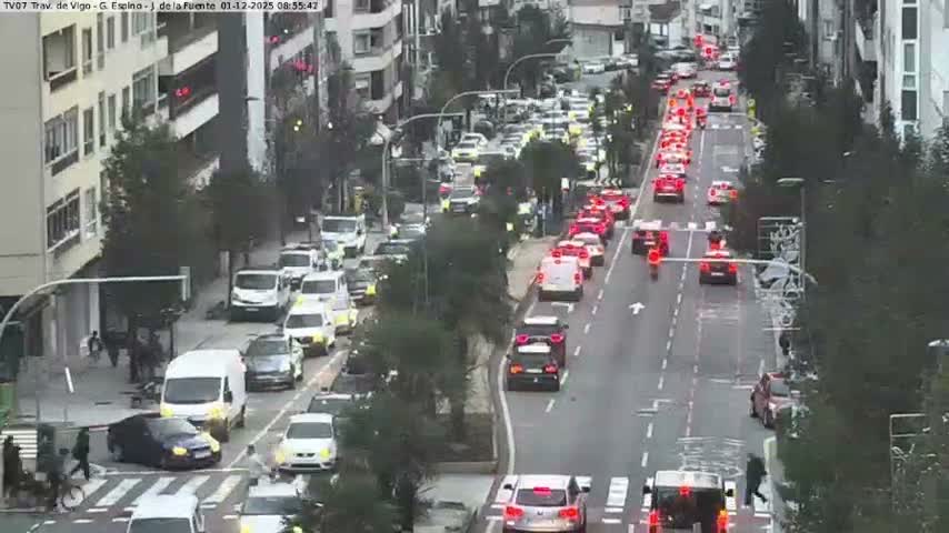 Vigo City - Jenaro de la Fuente Avenue Live Cam - Pontevedra, Galicia, Spain