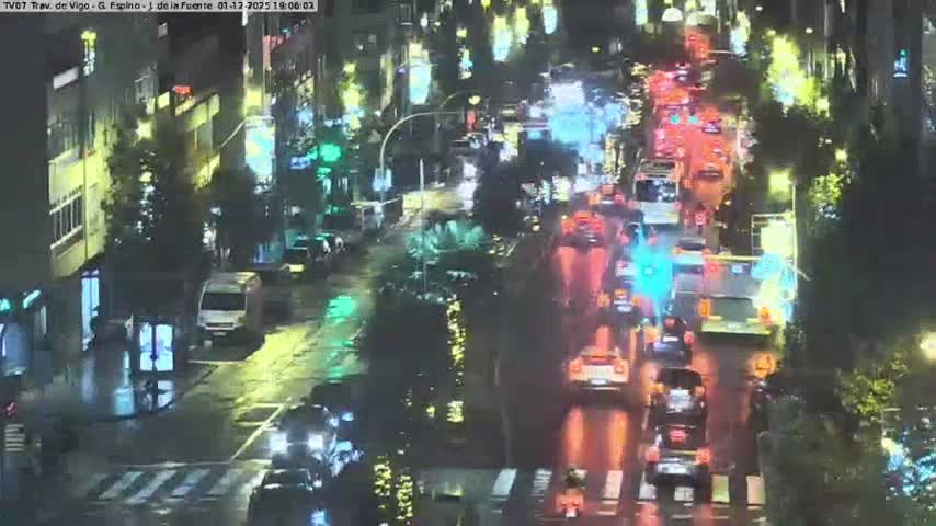 Vigo City - Jenaro de la Fuente Avenue Live Cam - Pontevedra, Galicia, Spain
