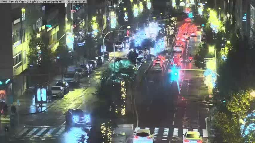 Vigo City - Jenaro de la Fuente Avenue Live Cam - Pontevedra, Galicia, Spain