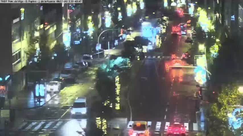 Vigo City - Jenaro de la Fuente Avenue Live Cam - Pontevedra, Galicia, Spain
