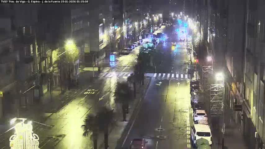 Vigo City - Jenaro de la Fuente Avenue Live Cam - Pontevedra, Galicia, Spain