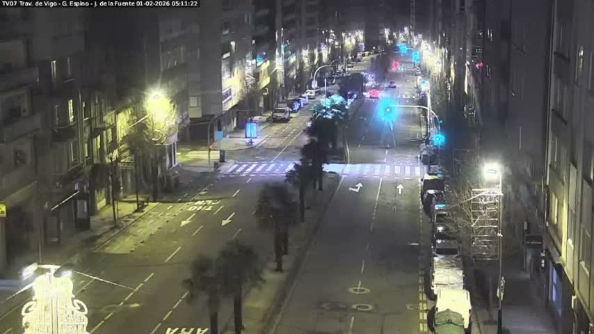 Vigo City - Jenaro de la Fuente Avenue Live Cam - Pontevedra, Galicia, Spain