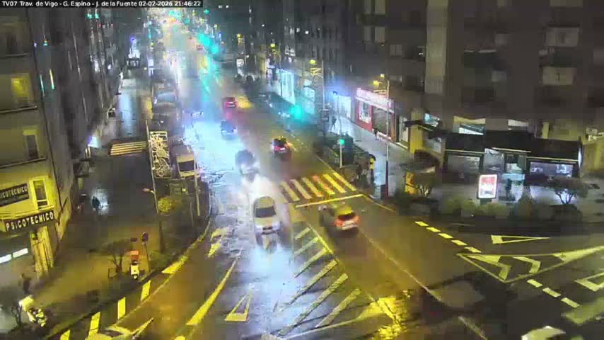 Vigo City - Jenaro de la Fuente Avenue Live Cam - Pontevedra, Galicia, Spain
