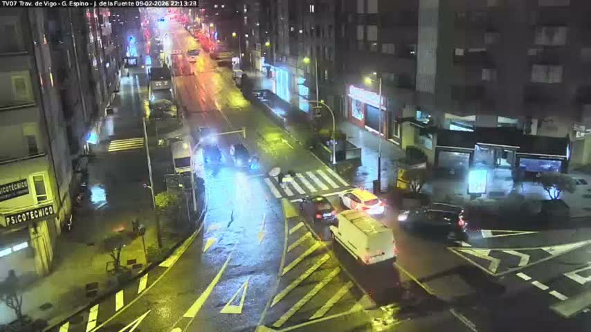 Vigo City - Jenaro de la Fuente Avenue Live Cam - Pontevedra, Galicia, Spain