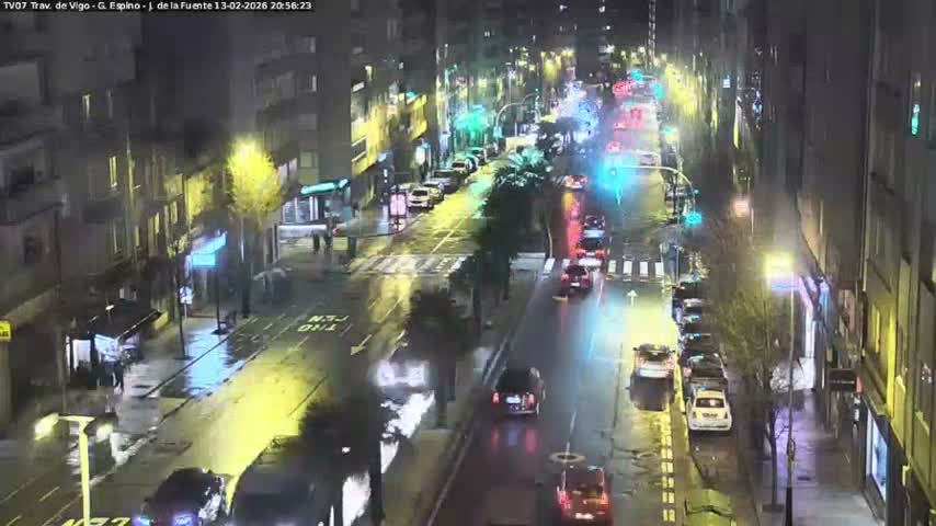 Vigo City - Jenaro de la Fuente Avenue Live Cam - Pontevedra, Galicia, Spain