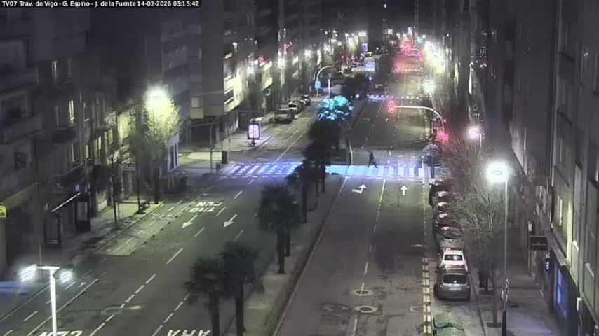 Vigo City - Jenaro de la Fuente Avenue Live Cam - Pontevedra, Galicia, Spain